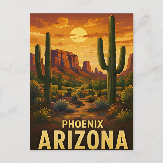 Phoenix Arizona Reise-Geschenk Postkarte (Vorderseite)