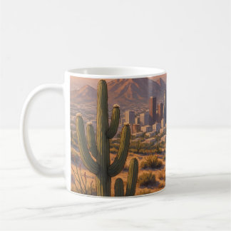 Phoenix Arizona Reise Wüsten-Skyline  Kaffeetasse