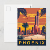 Phoenix, Arizona, Reisen Postkarte (Vorne/Hinten)