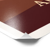 Phoenix Arizona Reiseplakat Fotodruck (Ecke)