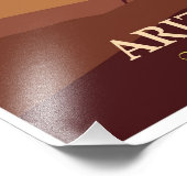 Phoenix Arizona Reiseplakat Fotodruck (Ecke)