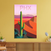 Phoenix Arizona | Reiseplakat Leinwanddruck (Insitu (Wohnzimmer))