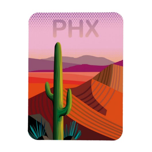 Phoenix Arizona | Reiseplakat Magnet (Vertikal)