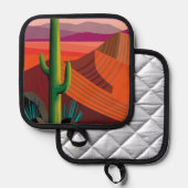 Phoenix Arizona | Reiseplakat Topflappen (Vorderseite/Rückseite)