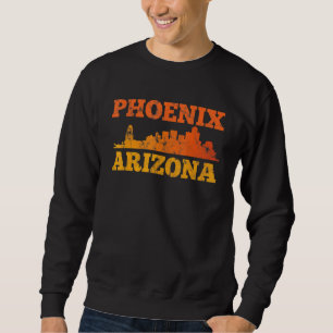 Phoenix Arizona Retro Vintag Sunset Skyline 1 Sweatshirt