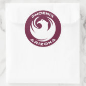 Phoenix, Arizona Runder Aufkleber (Tasche)