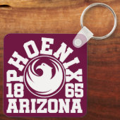 Phoenix, Arizona Schlüsselanhänger (Rückseite)