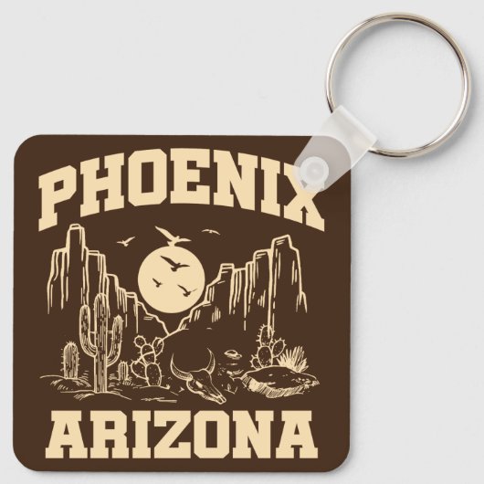 Phoenix, Arizona Schlüsselanhänger (Rückseite)