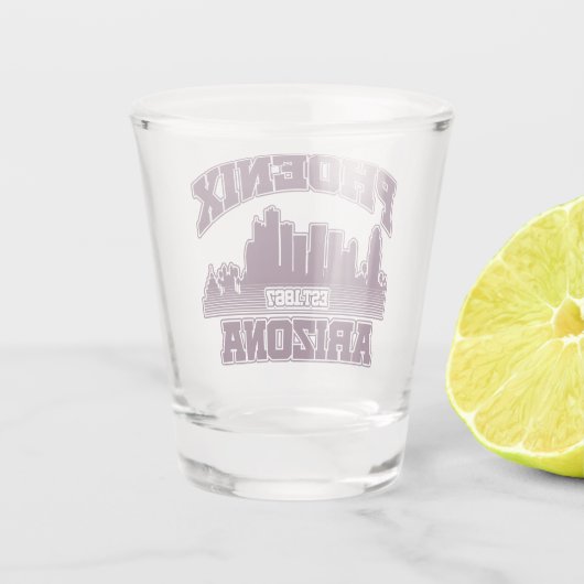 Phoenix, Arizona Schnapsglas (Rückseite)