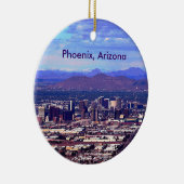 Phoenix Arizona Skyline am Tag Keramikornament (Rechts)