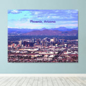 Phoenix Arizona Skyline am Tag Leinwanddruck (Insitu (Holzboden))