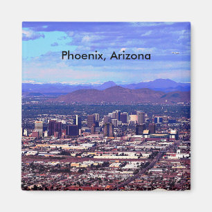 Phoenix Arizona Skyline am Tag Magnet