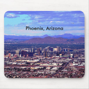 Phoenix Arizona Skyline am Tag Mousepad