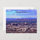 Phoenix Arizona Skyline am Tag Postkarte (Vorne/Hinten)