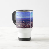 Phoenix Arizona Skyline am Tag Reisebecher (Vorderseite Links)