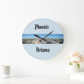 Phoenix Arizona Skyline Clock Große Wanduhr (Zuhause)