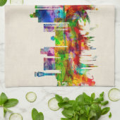 Phoenix Arizona Skyline Geschirrtuch (Gefaltet)