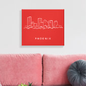Phoenix Arizona Skyline Leinwanddruck (Insitu (Wohnzimmer))