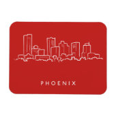 Phoenix Arizona Skyline Magnet (Horizontal)