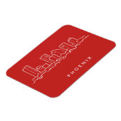 Phoenix Arizona Skyline Magnet (Linke Seite)