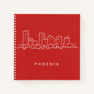 Phoenix Arizona Skyline Notizblock