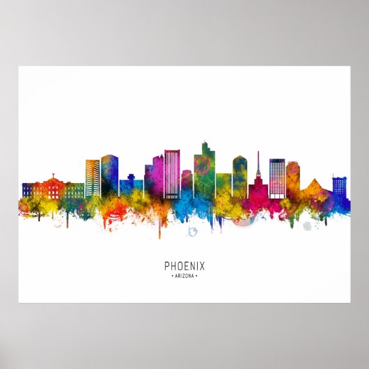 Phoenix Arizona Skyline Poster (Vorne)