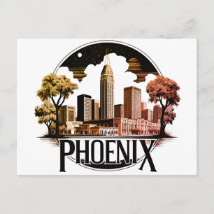 Phoenix Arizona Skyline Postkarte