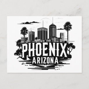 Phoenix Arizona Skyline Postkarte