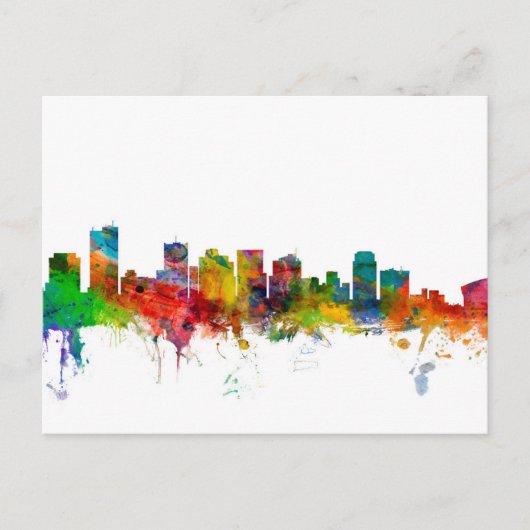 Phoenix Arizona Skyline Postkarte (Vorderseite)