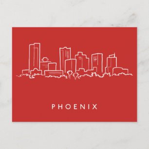 Phoenix Arizona Skyline Postkarte
