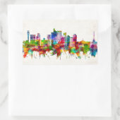 Phoenix Arizona Skyline Rechteckiger Aufkleber (Tasche)