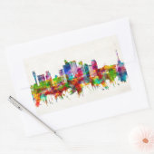 Phoenix Arizona Skyline Rechteckiger Aufkleber (Umschlag)