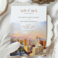 Phoenix Arizona Skyline Save the Date