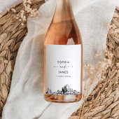 Phoenix Arizona Skyline Weinetikett