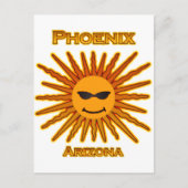 Phoenix Arizona Sun Logo Postkarte (Vorderseite)