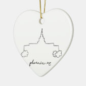 Phoenix arizona Tempel einfache moderne Skizze Keramikornament (Links)