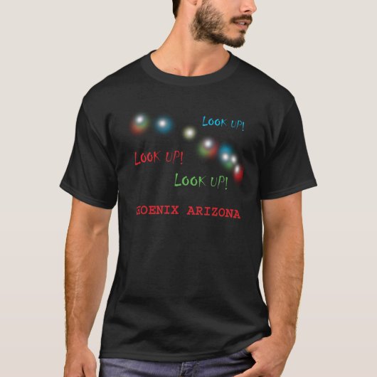 Phoenix Arizona UFO Lights Tshirt (Vorderseite)