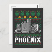 Phoenix Arizona Ugly Christmas Postkarte (Vorne/Hinten)