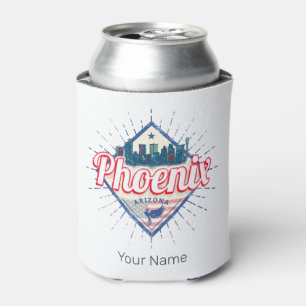 Phoenix Arizona United Staaten Skyline Vintag USA Dosenkühler