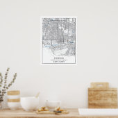 Phoenix Arizona USA Travel City Map Poster (Küche)