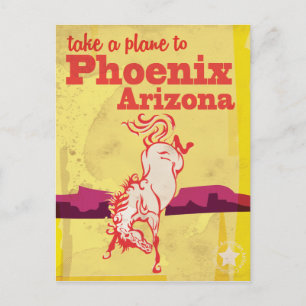 Phoenix, Arizona USA Vintage Travel Poster Postkarte