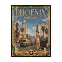 Phoenix Arizona Vintage Art Deco Golden Age