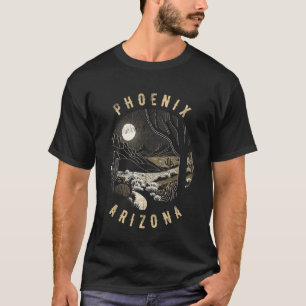 Phoenix Arizona Wüste am Abend Malerei T-Shirt