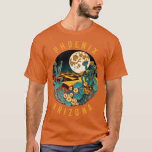 Phoenix Arizona-Wüste bei Nachtmalerei1 T-Shirt