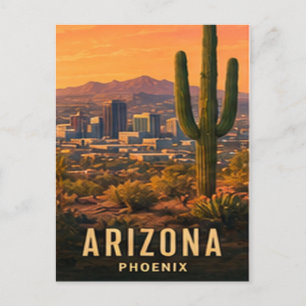 Phoenix Arizona Wüsten-Sonne und Südwesten Postkarte