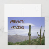 Phoenix Arizona Wüstenfotografie Saguaro Cactus Postkarte (Vorne/Hinten)