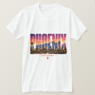 Phoenix Arizona Wüstenlandschaft Sonnenuntergang T-Shirt