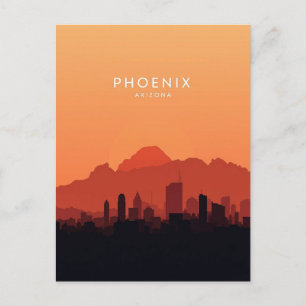 Phoenix Arizona: Wüstenuntergang Postkarte