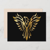 Phoenix aufsteigende Postkarte (Vorne/Hinten)