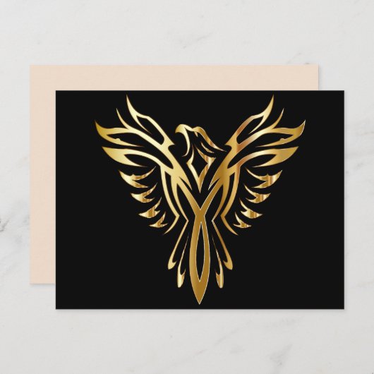 Phoenix aufsteigende Postkarte (Vorne/Hinten)